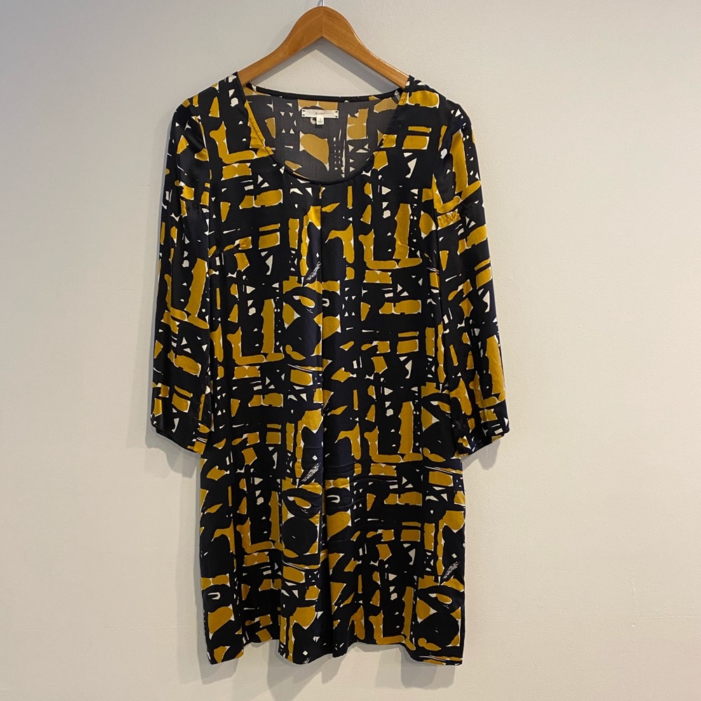 Madewell Eliot Silk Printed Mini Dress Small